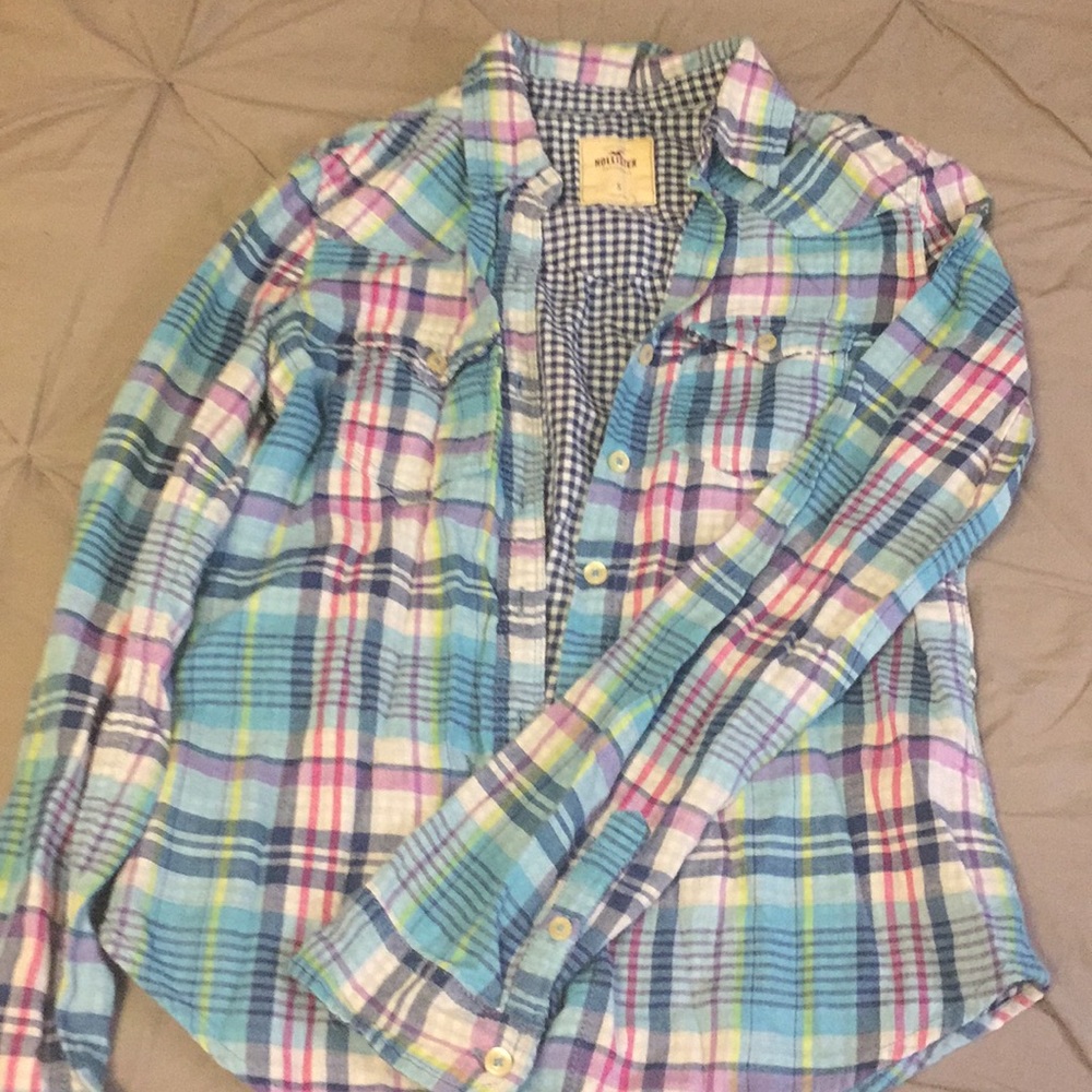 Hollister plaid shirt